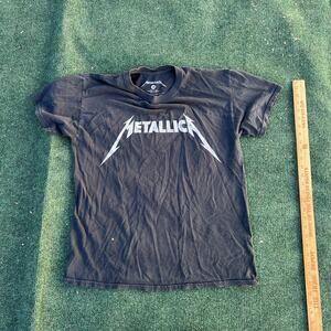 Metallica Promo T Shirt Rock Band Tee trash Print Cotton, Men`s Size M